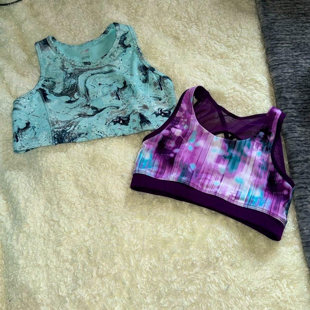 Avia girls sports bras 10-12 sz L